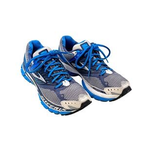 Brooks Glycerin 10 Running Shoes White Blue Silver Women's Size 9.5B